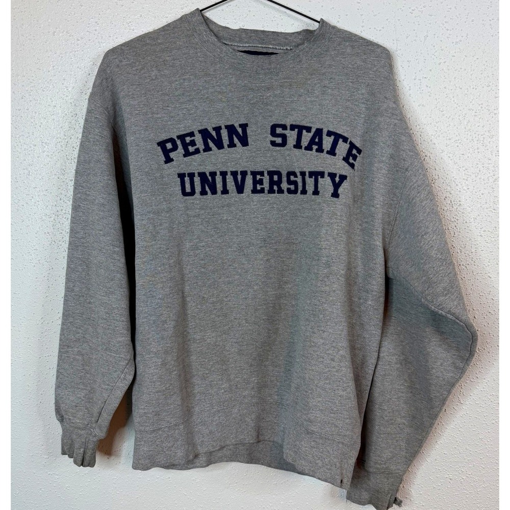 JanSport 1990's Penn State Gray Blue Crewneck Sweatshirt Vintage Size M